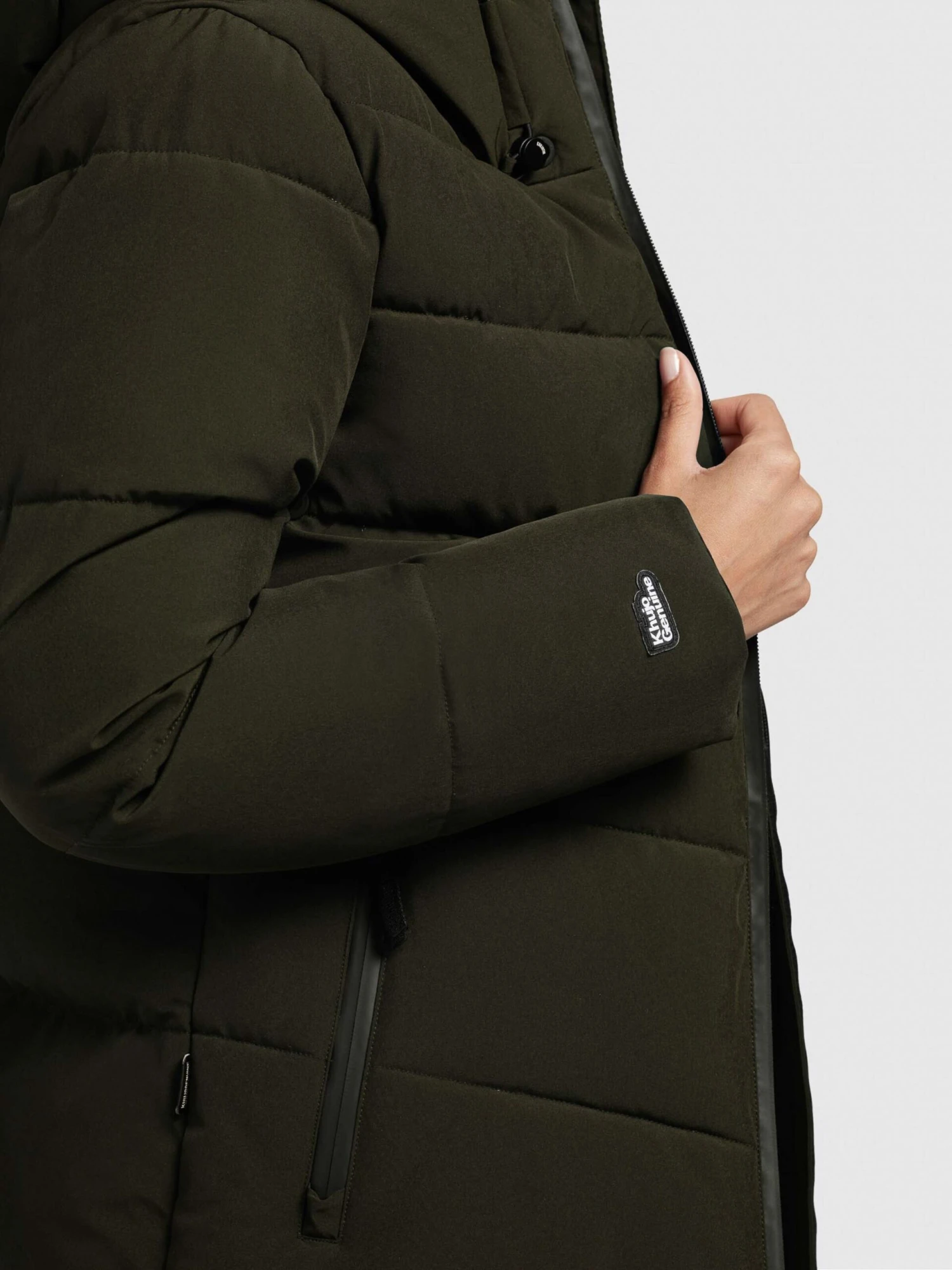 Khujo Vestes Dhiver Veste D’hiver Fames Femme Vert Foncé 8 Khujo Vestes Dhiver Veste D’hiver Fames Femme Vert Foncé - Image 8