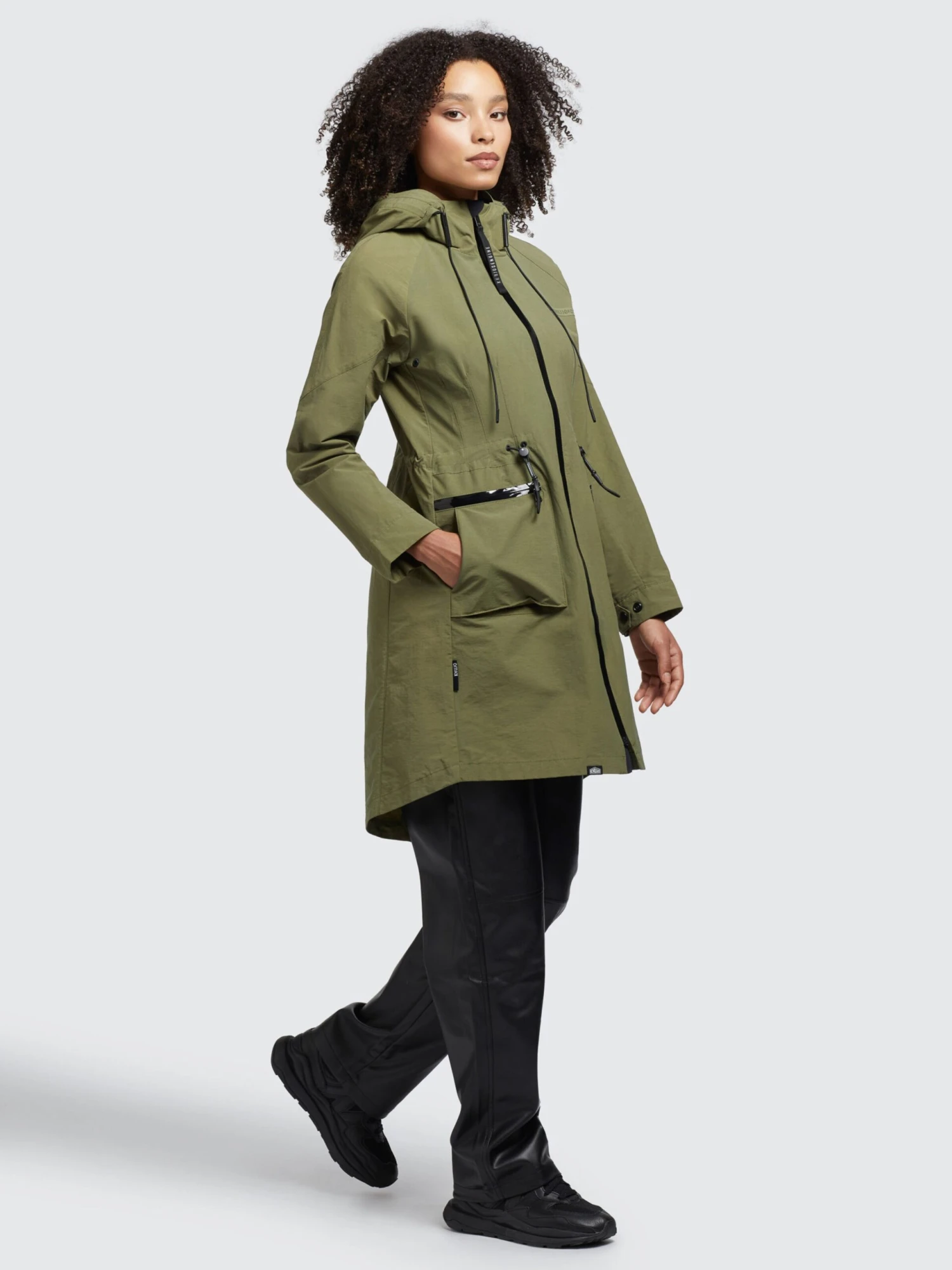 Khujo Parkas Parka Mi-saison Femme Olive 3 Khujo Parkas Parka Mi-saison Femme Olive - Image 3