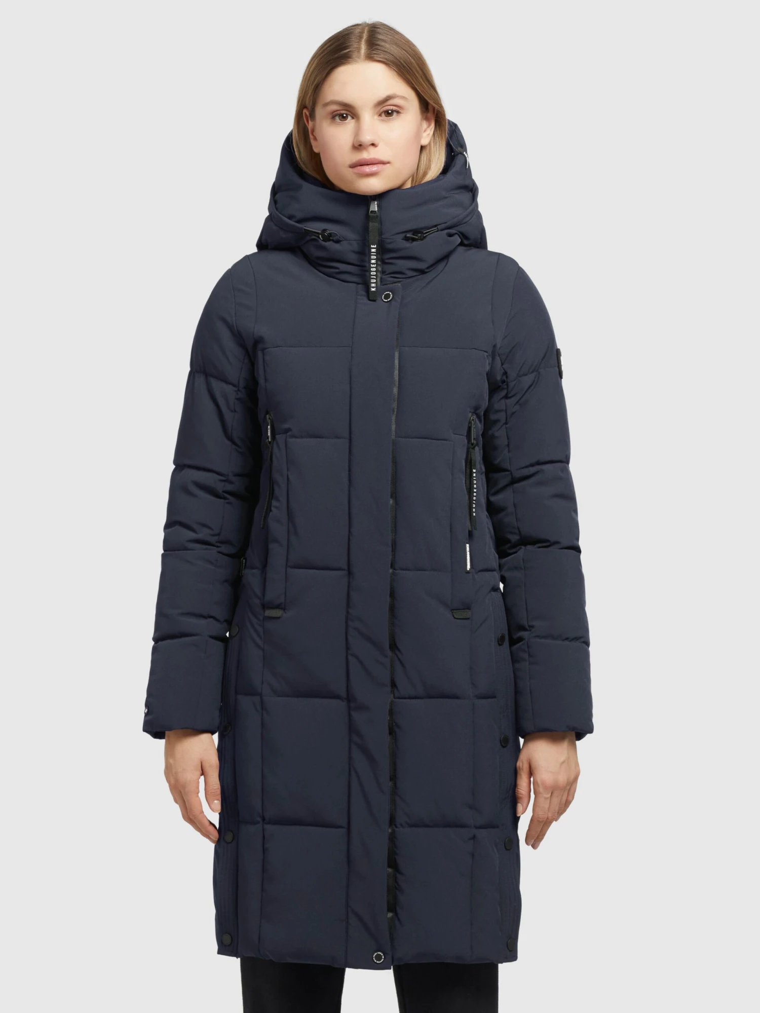 Khujo Manteaux De Mi-saison Manteau Mi-saison Namita Femme Bleu Marine 2 Khujo Manteaux De Mi-saison Manteau Mi-saison Namita Femme Bleu Marine - Image 2