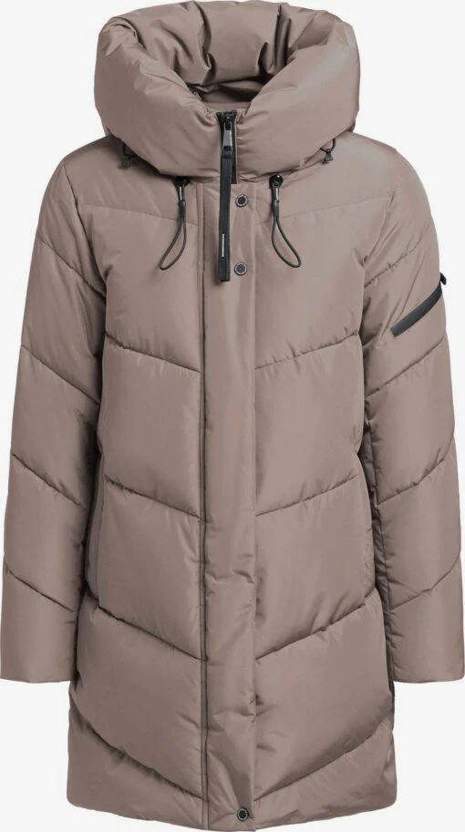 Khujo Vestes Dhiver Veste D’hiver Jordis 4 Femme Taupe