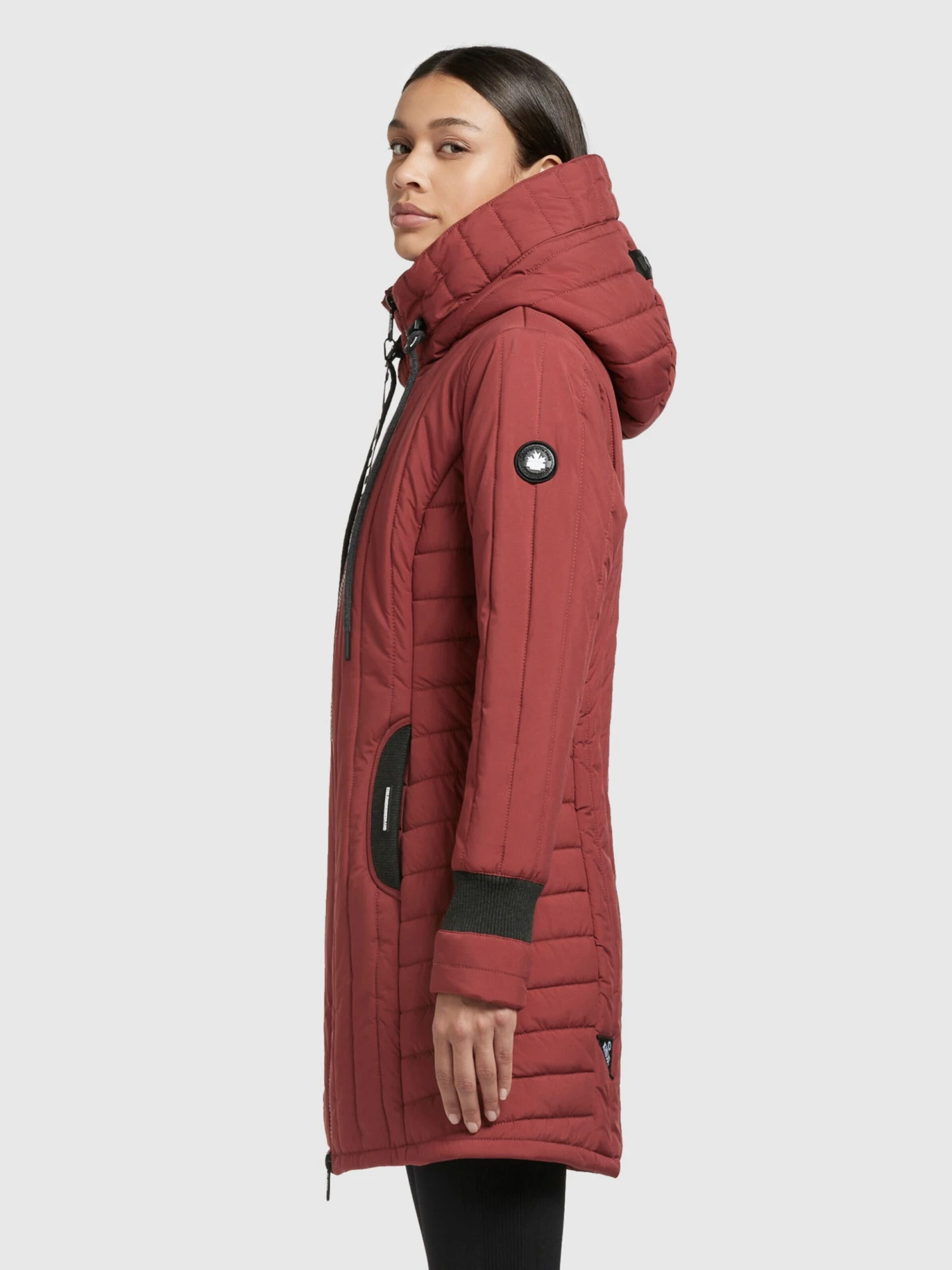 Khujo Vestes Dhiver Veste D’hiver Jerry Femme Rouge Rouille 5 Khujo Vestes Dhiver Veste D’hiver Jerry Femme Rouge Rouille - Image 5