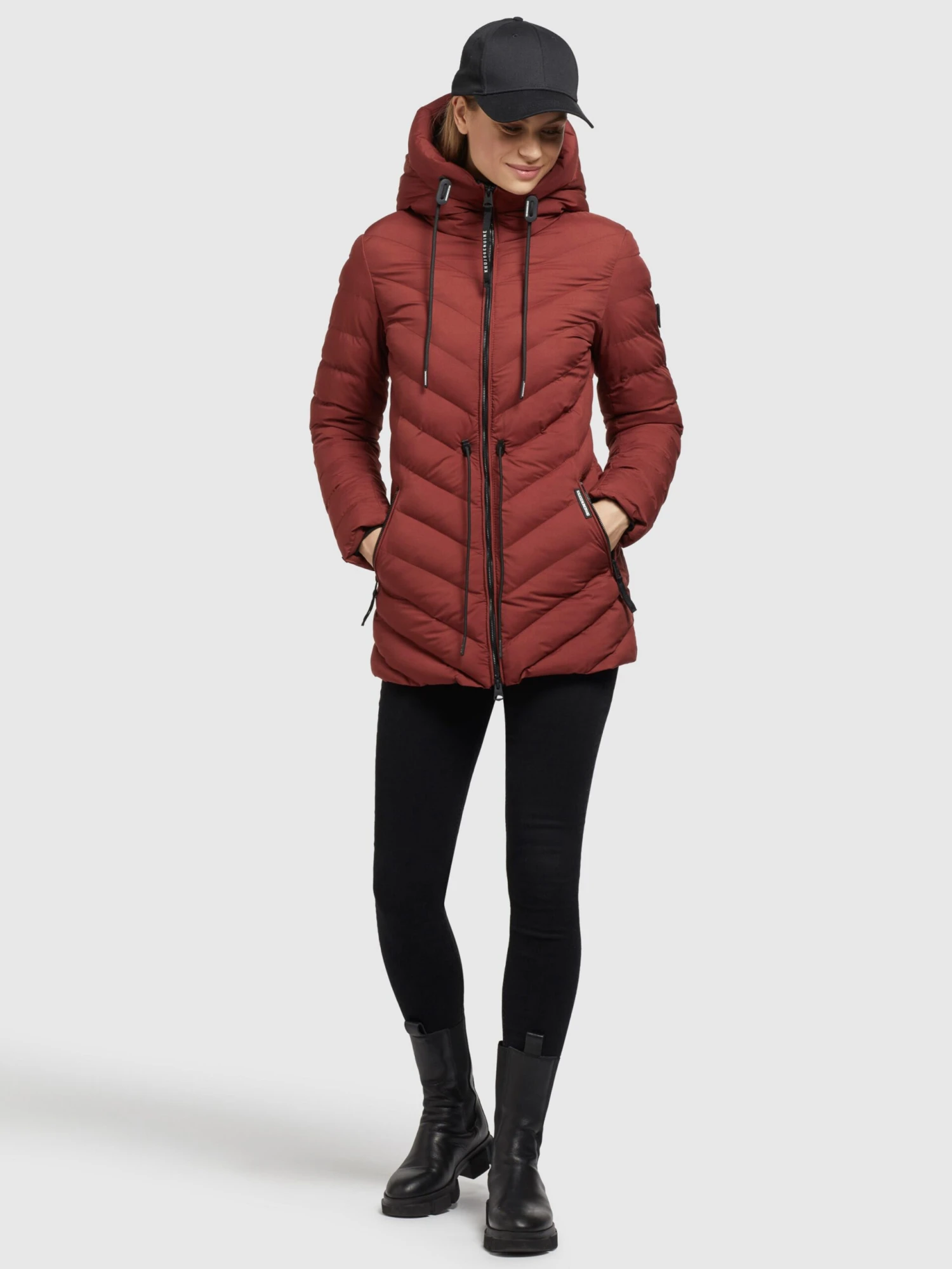 Khujo Vestes De Mi-saison Veste Mi-saison Noomi Femme Rouge Rouille 2 Khujo Vestes De Mi-saison Veste Mi-saison Noomi Femme Rouge Rouille - Image 2
