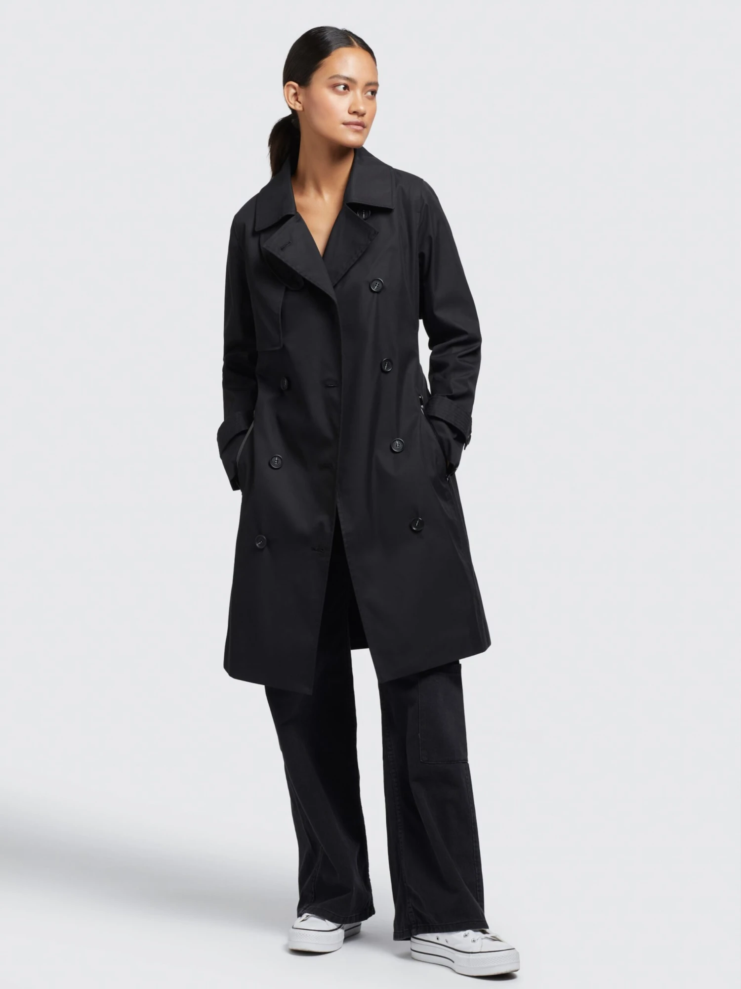 Khujo Trenchs Manteau Mi-saison Sarina Femme Noir 6 Khujo Trenchs Manteau Mi-saison Sarina Femme Noir - Image 6