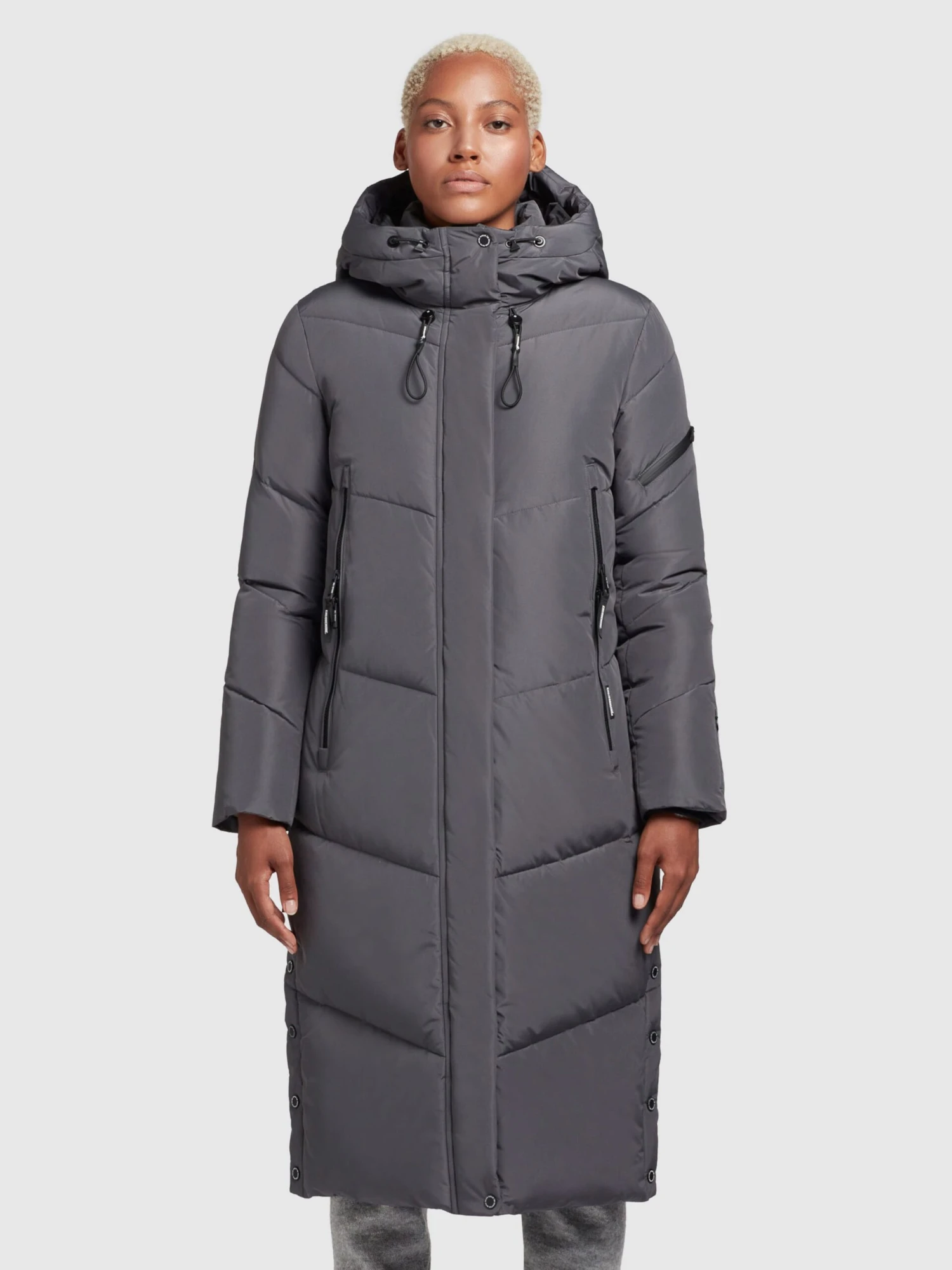 Khujo Manteaux De Mi-saison Manteau Mi-saison Femme Gris Basalte 1 Khujo Manteaux De Mi-saison Manteau Mi-saison Femme Gris Basalte