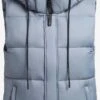 Khujo Vestes Sans Manches Gilet Eden Femme Bleu Clair