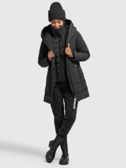 Khujo Manteaux Courts Manteau D’hiver Floyt Femme Noir 14 Khujo Manteaux Courts Manteau D’hiver Floyt Femme Noir -Khujo Boutique f4ce8737ff5b3f22aaba1e7a9df60d10