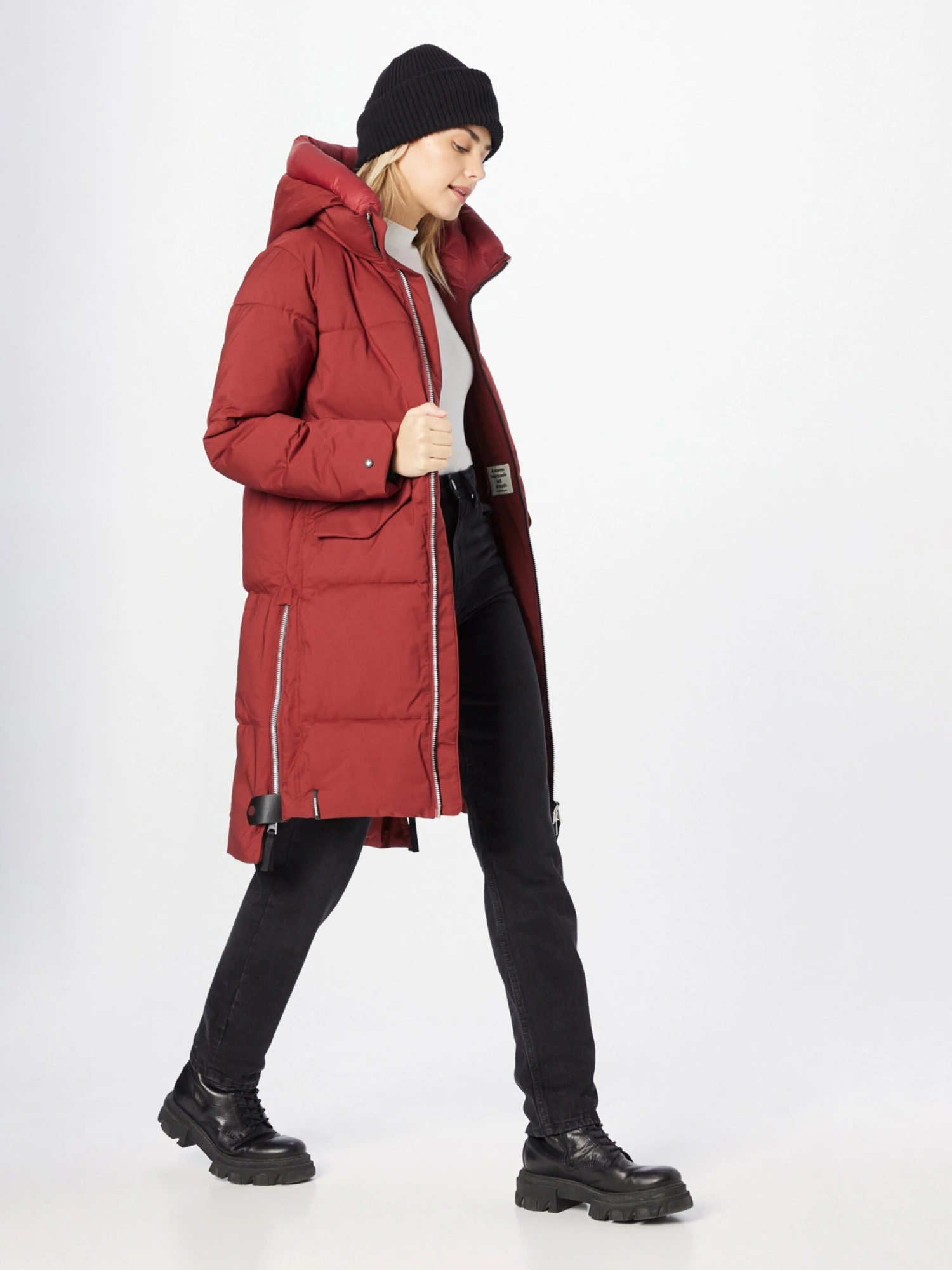 Khujo Manteaux Dhiver Manteau D’hiver Aniva Femme Rouge Carmin 5 Khujo Manteaux Dhiver Manteau D’hiver Aniva Femme Rouge Carmin - Image 5