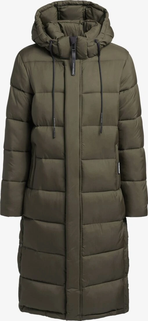 Khujo Manteaux Dhiver Manteau D’hiver Julina Femme Kaki