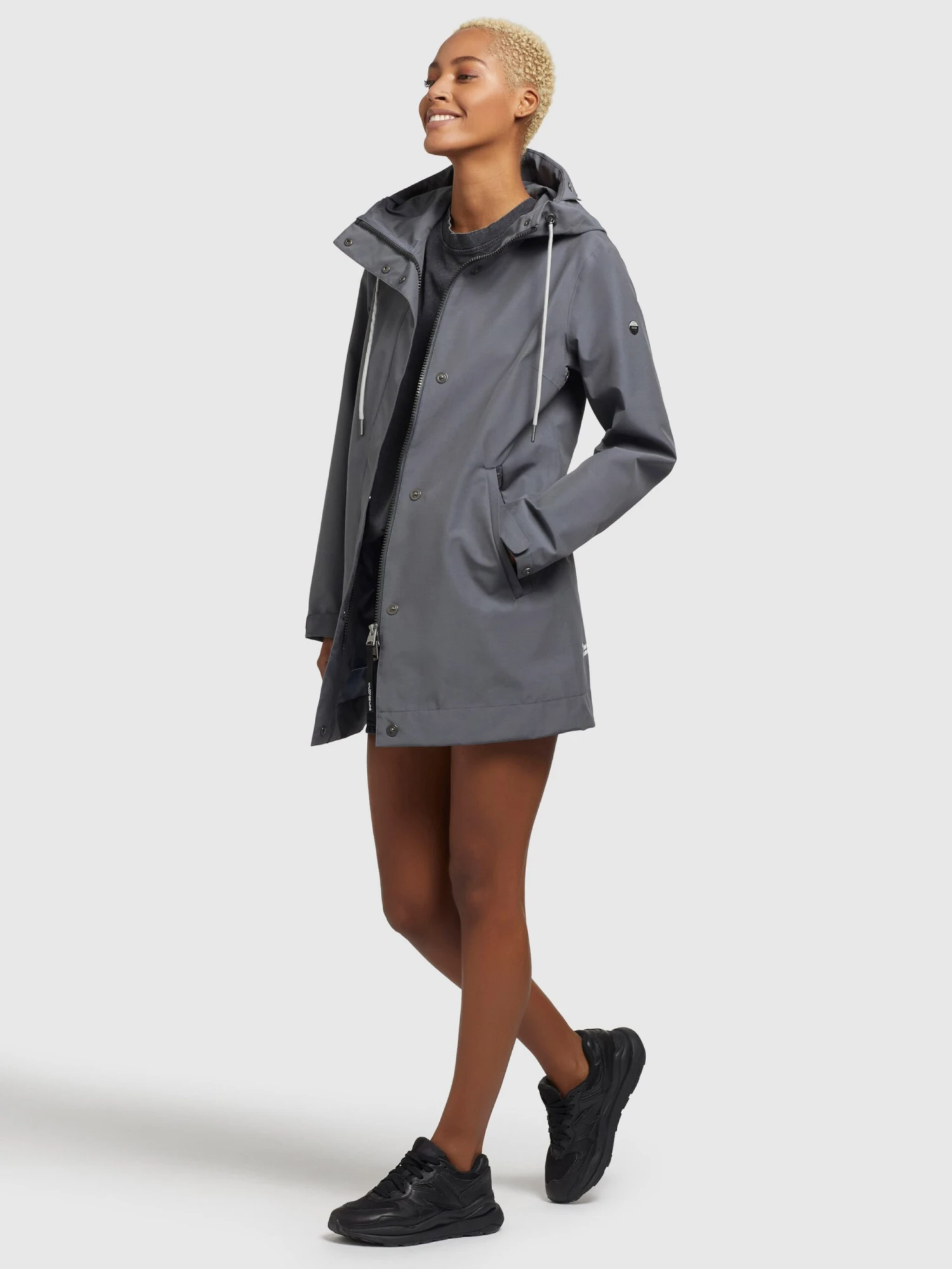Khujo Manteaux De Mi-saison Manteau Mi-saison Artisa Femme Gris Fumé 6 Khujo Manteaux De Mi-saison Manteau Mi-saison Artisa Femme Gris Fumé - Image 6
