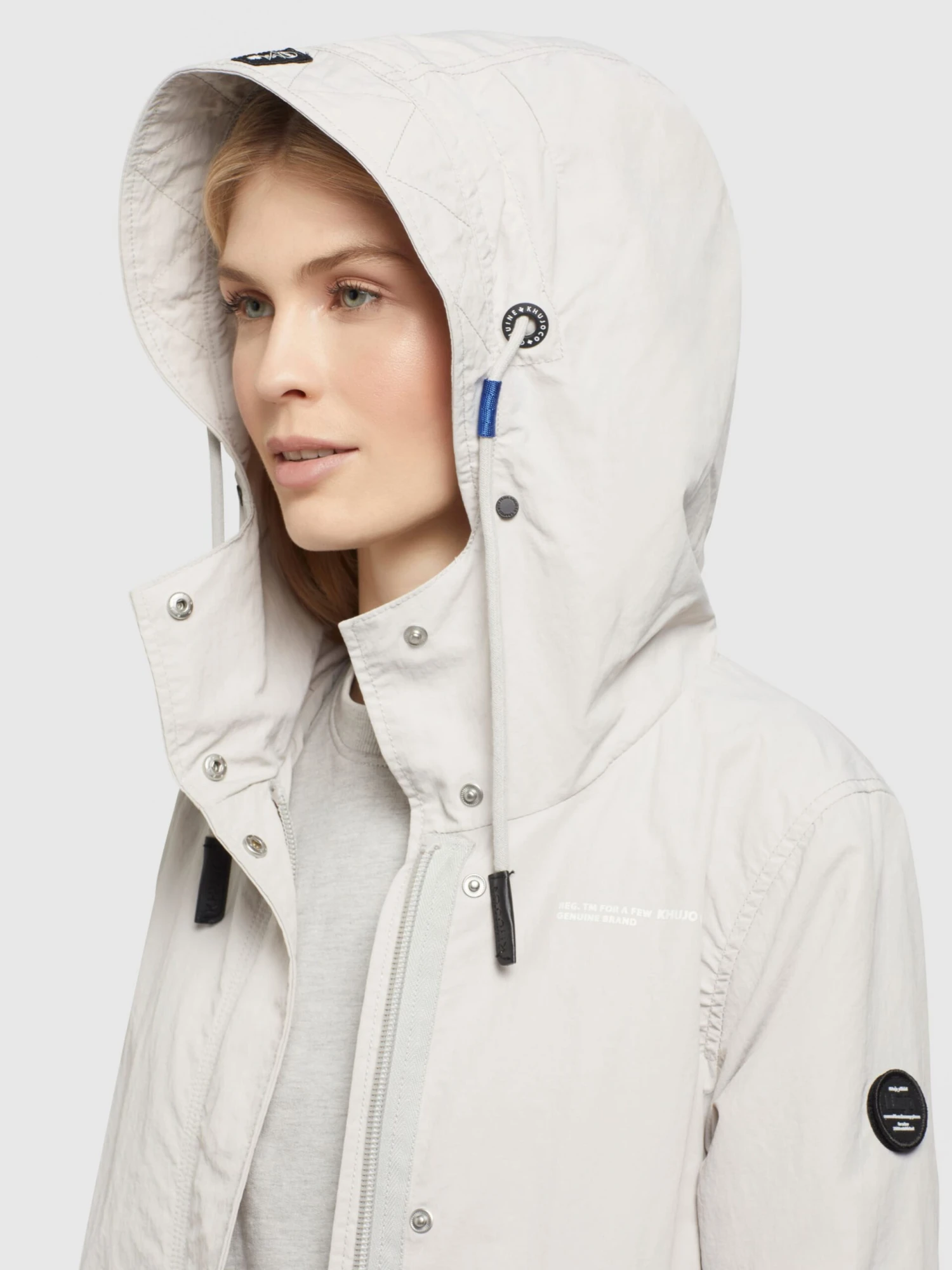 Khujo Vestes De Mi-saison Veste Mi-saison CAIMA Femme Gris Clair 7 Khujo Vestes De Mi-saison Veste Mi-saison CAIMA Femme Gris Clair - Image 7
