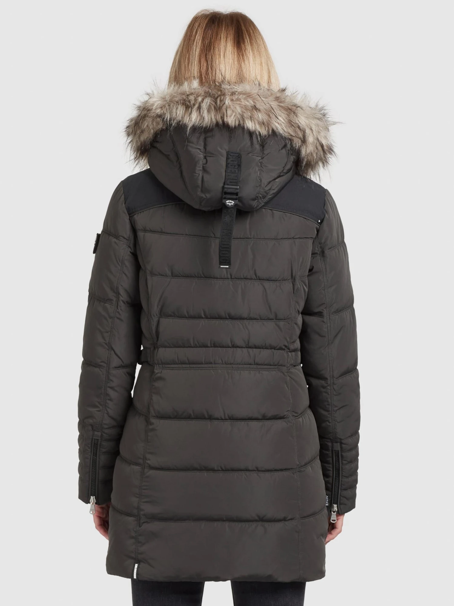 Khujo Manteaux Dhiver Manteau D’hiver Amaray Femme Anthracite 4 Khujo Manteaux Dhiver Manteau D’hiver Amaray Femme Anthracite - Image 4