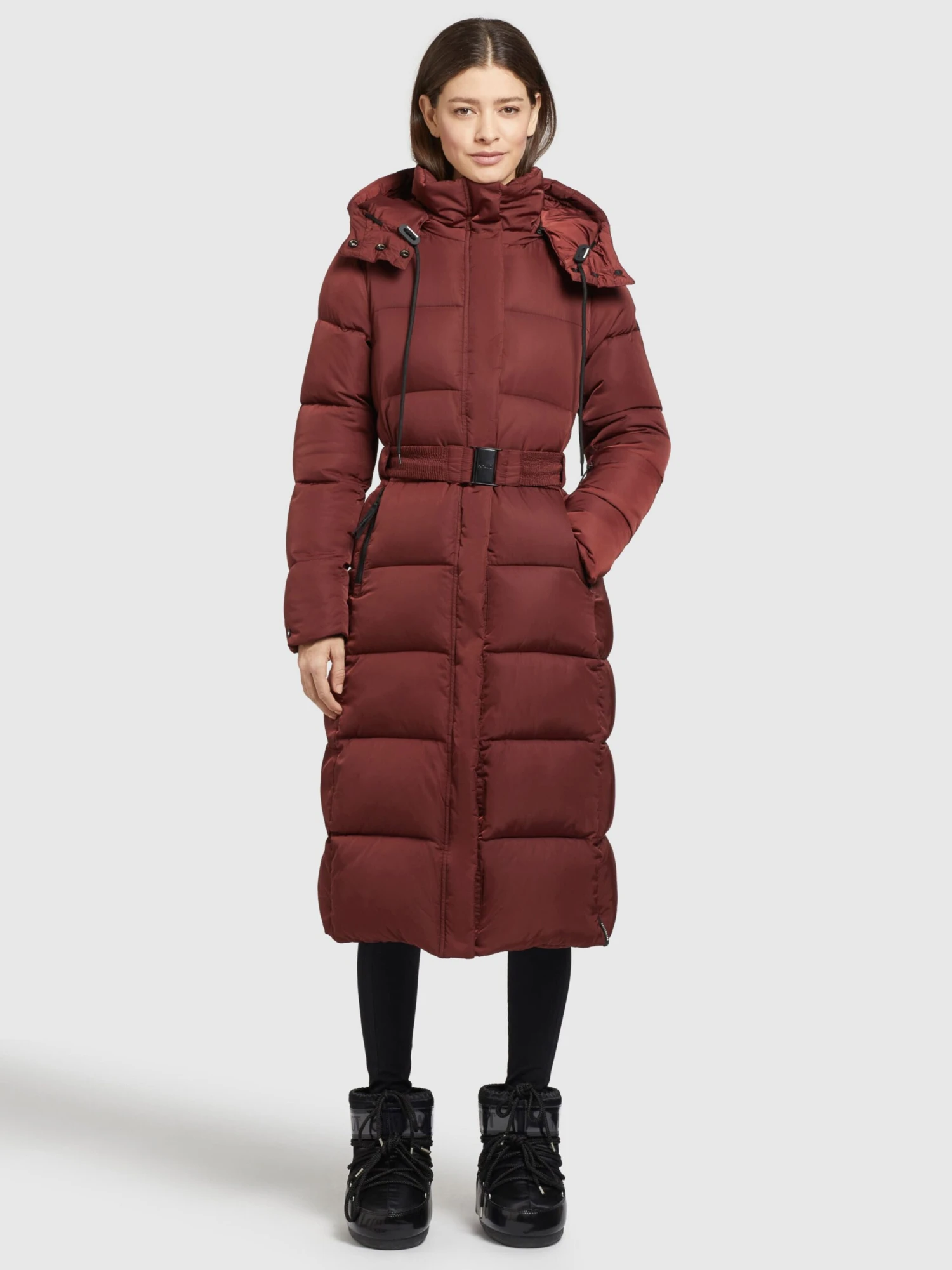 Khujo Manteaux Dhiver Manteau D’hiver HAZELLE Femme Rouge Rouille 3 Khujo Manteaux Dhiver Manteau D’hiver HAZELLE Femme Rouge Rouille - Image 3