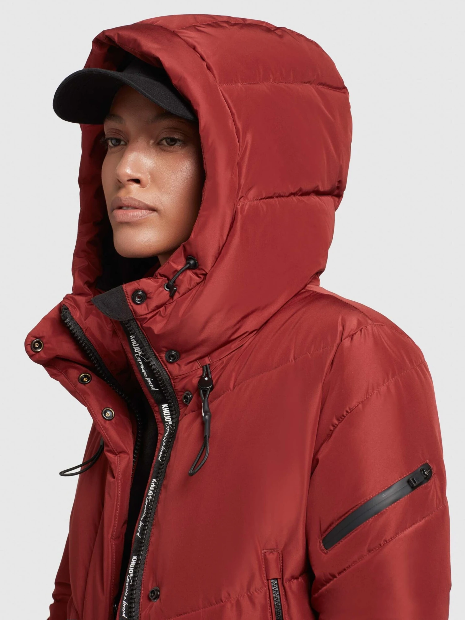 Khujo Manteaux De Mi-saison Manteau Mi-saison Femme Rouge Foncé 7 Khujo Manteaux De Mi-saison Manteau Mi-saison Femme Rouge Foncé - Image 7
