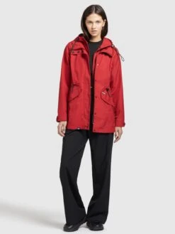 Khujo Parkas Parka Mi-saison FELINA Femme Rouge 12 Khujo Parkas Parka Mi-saison FELINA Femme Rouge -Khujo Boutique fa946f692e98f8daa0a9caf6c18ee627