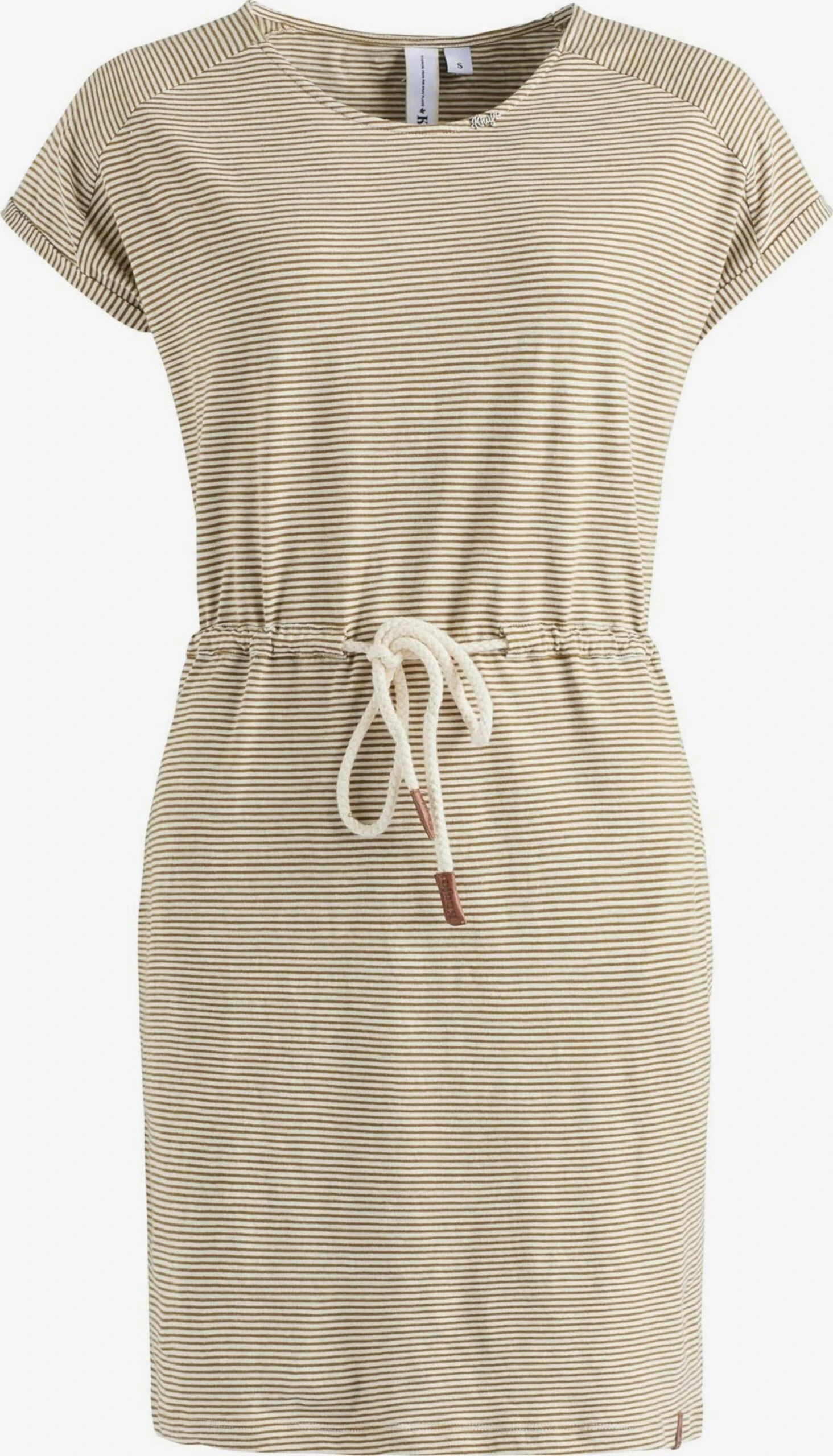 Khujo Robes En Jersey Robe ANNEMARIE Femme Beige / Blanc 1 Khujo Robes En Jersey Robe ANNEMARIE Femme Beige / Blanc