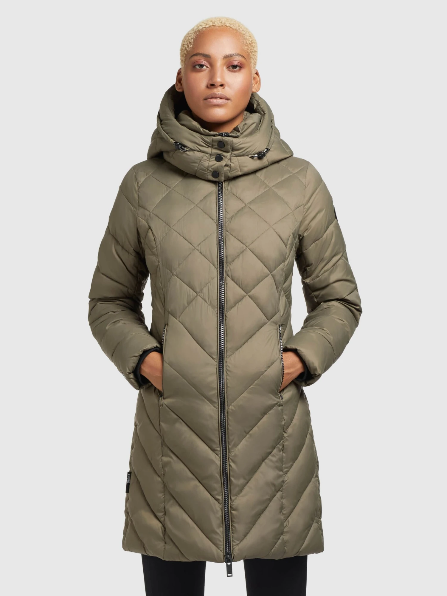 Khujo Manteaux De Mi-saison Manteau Mi-saison Aneth Femme Kaki 2 Khujo Manteaux De Mi-saison Manteau Mi-saison Aneth Femme Kaki - Image 2