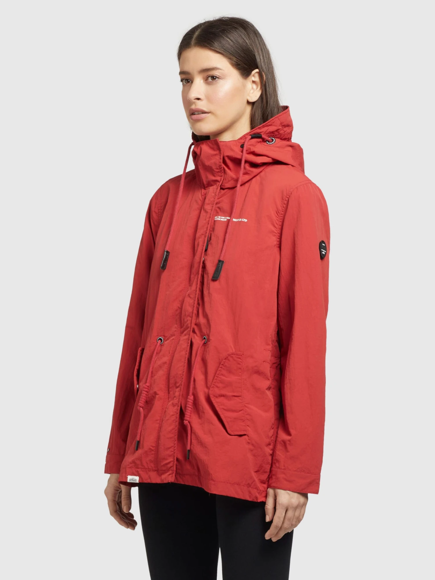 Khujo Vestes De Mi-saison Veste Mi-saison CAIMA Femme Rouge 2 Khujo Vestes De Mi-saison Veste Mi-saison CAIMA Femme Rouge - Image 2