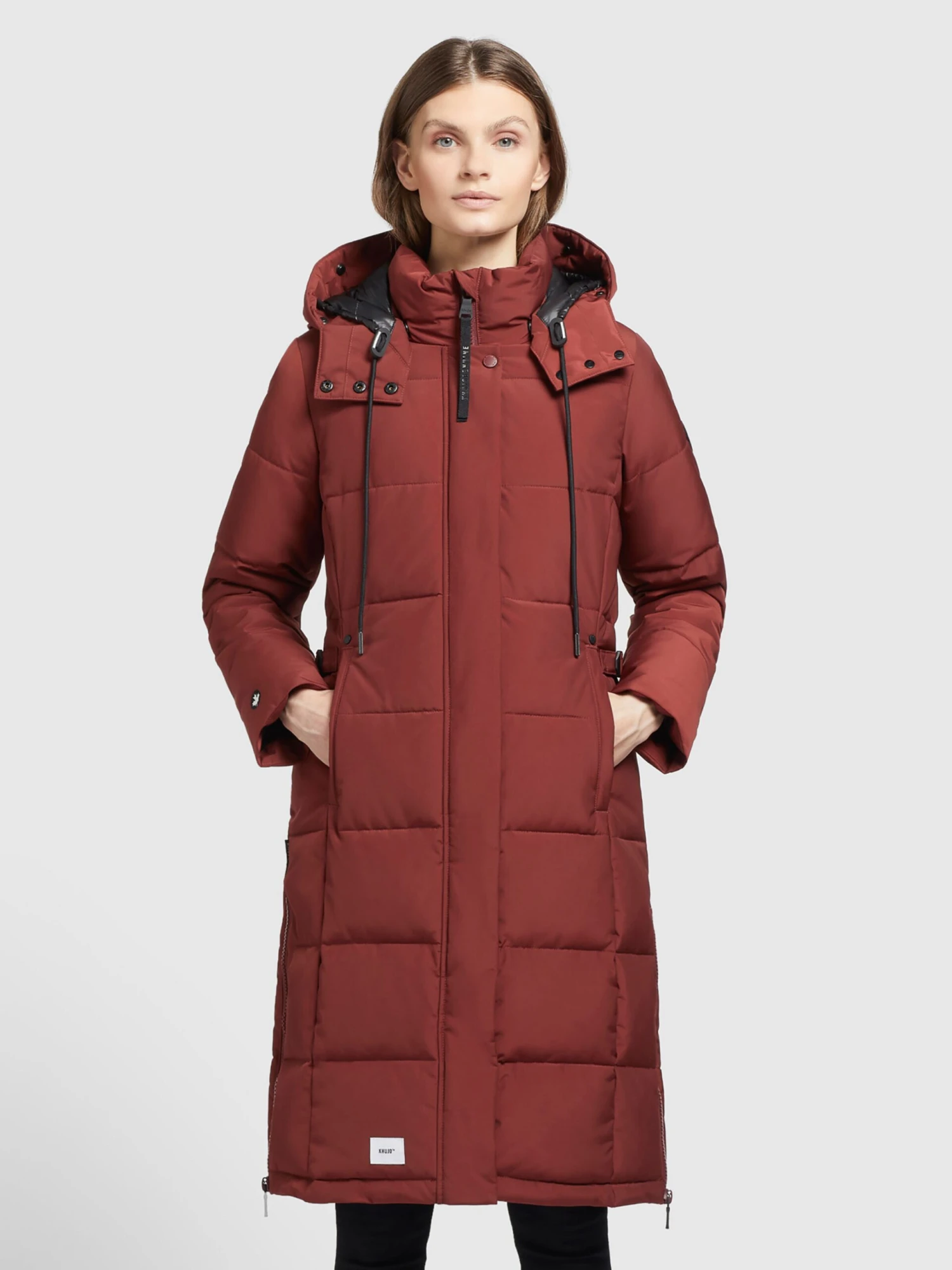 Khujo Manteaux Dhiver Manteau D’hiver Cliv Femme Rouge Rouille 2 Khujo Manteaux Dhiver Manteau D’hiver Cliv Femme Rouge Rouille - Image 2
