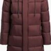 Khujo Manteaux Dhiver Manteau D’hiver Julina Femme Rouge Foncé