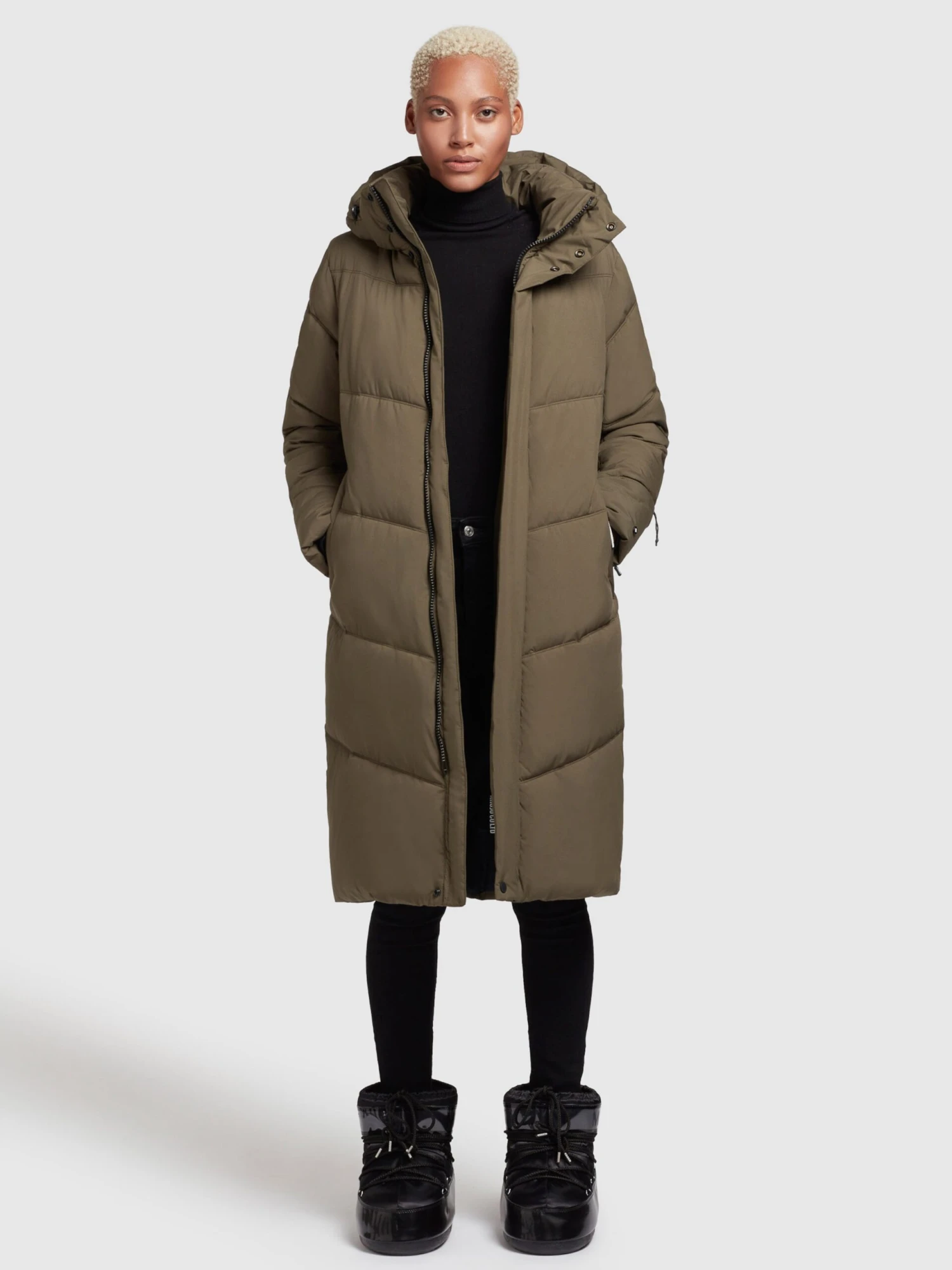 Khujo Manteaux Dhiver Manteau D’hiver Torino2 Femme Kaki 6 Khujo Manteaux Dhiver Manteau D’hiver Torino2 Femme Kaki - Image 6
