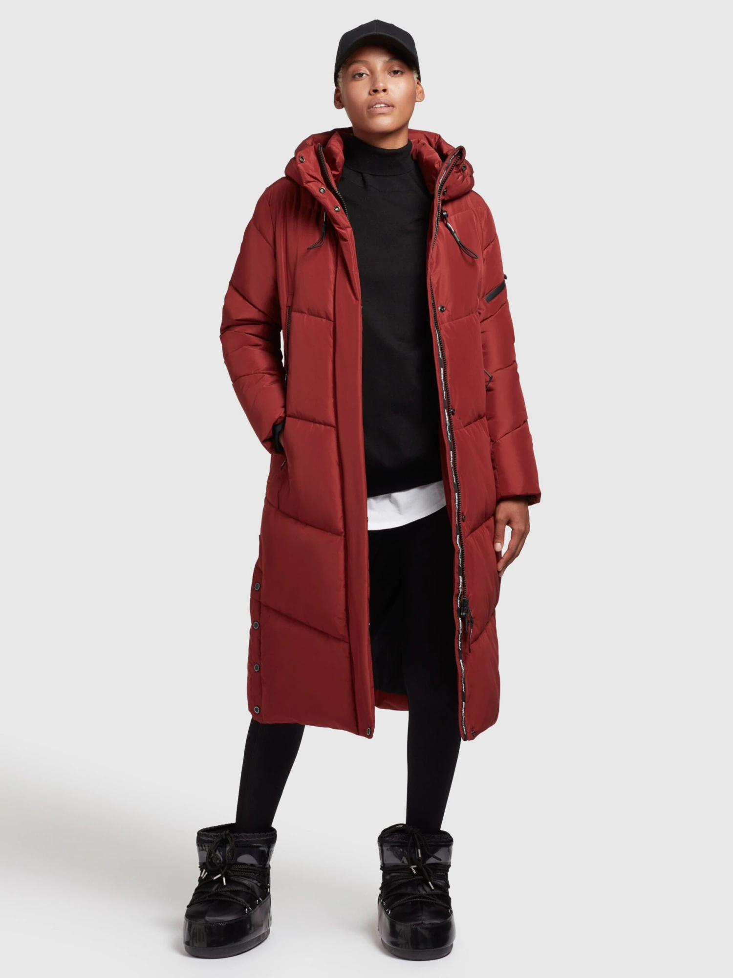 Khujo Manteaux De Mi-saison Manteau Mi-saison Femme Rouge Foncé 6 Khujo Manteaux De Mi-saison Manteau Mi-saison Femme Rouge Foncé - Image 6