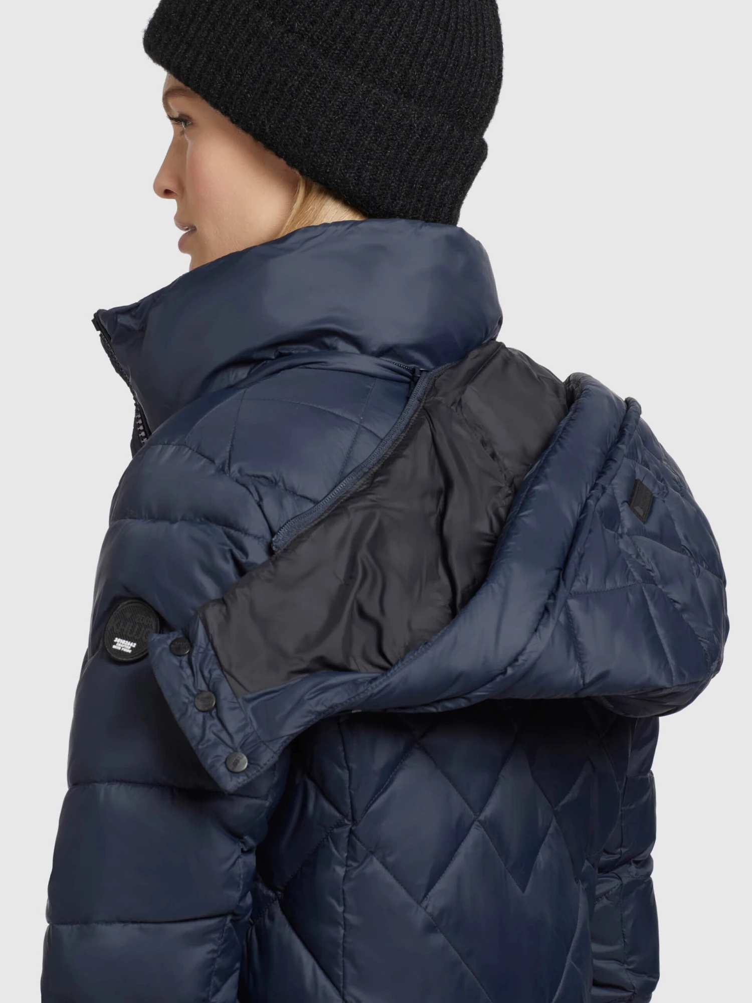 Khujo Manteaux De Mi-saison Manteau Mi-saison Aneth Femme Bleu Marine 8 Khujo Manteaux De Mi-saison Manteau Mi-saison Aneth Femme Bleu Marine - Image 8
