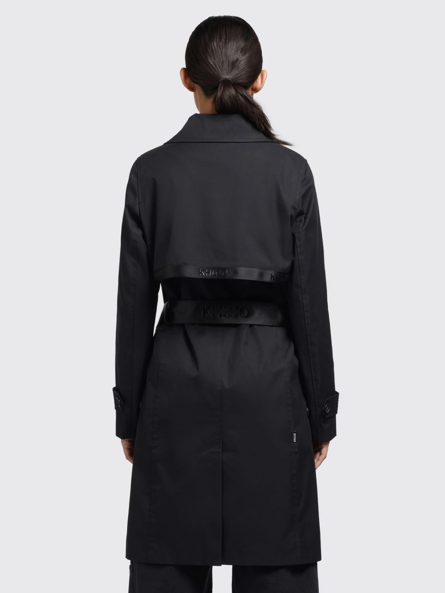 Khujo Trenchs Manteau Mi-saison Sarina Femme Noir 4 Khujo Trenchs Manteau Mi-saison Sarina Femme Noir - Image 4