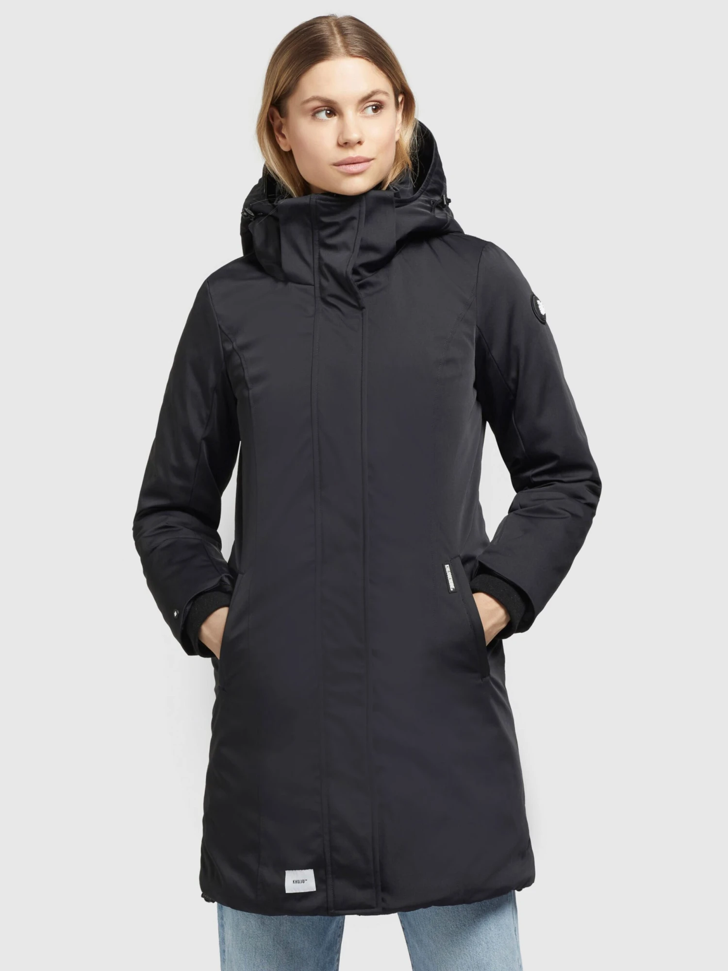 Khujo Manteaux Dhiver Manteau D’hiver Blossom Femme Noir 2 Khujo Manteaux Dhiver Manteau D’hiver Blossom Femme Noir - Image 2