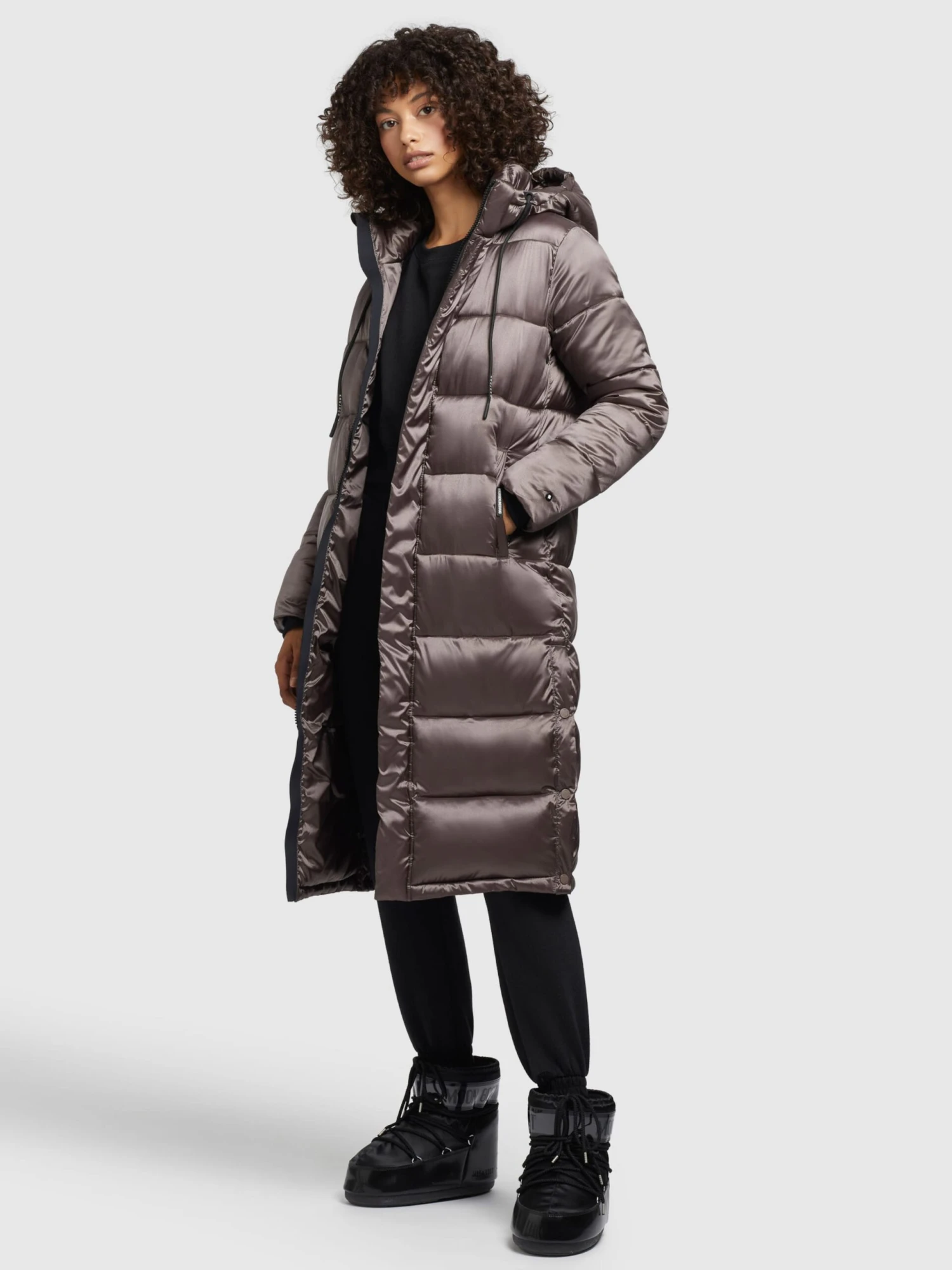 Khujo Manteaux Dhiver Manteau D’hiver Julina Femme Taupe 3 Khujo Manteaux Dhiver Manteau D’hiver Julina Femme Taupe - Image 3